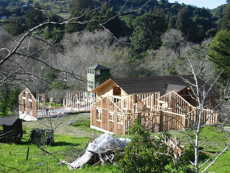 January 2005--The manse begins to take shape.